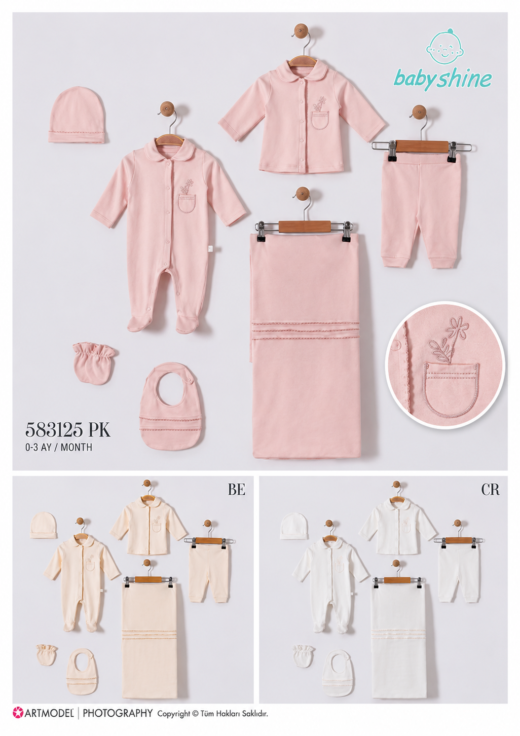 GENTLE-583125 SET 6LI ZIBIN PİNK