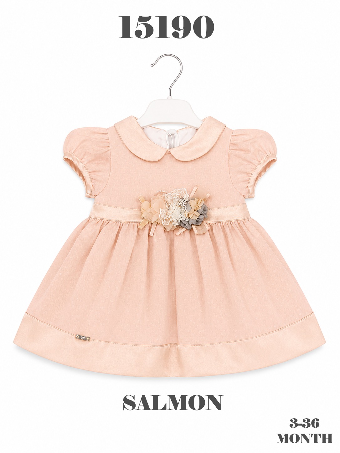 BABYDOLA-15190 *30 ELBİSE SALMON 5'Lİ