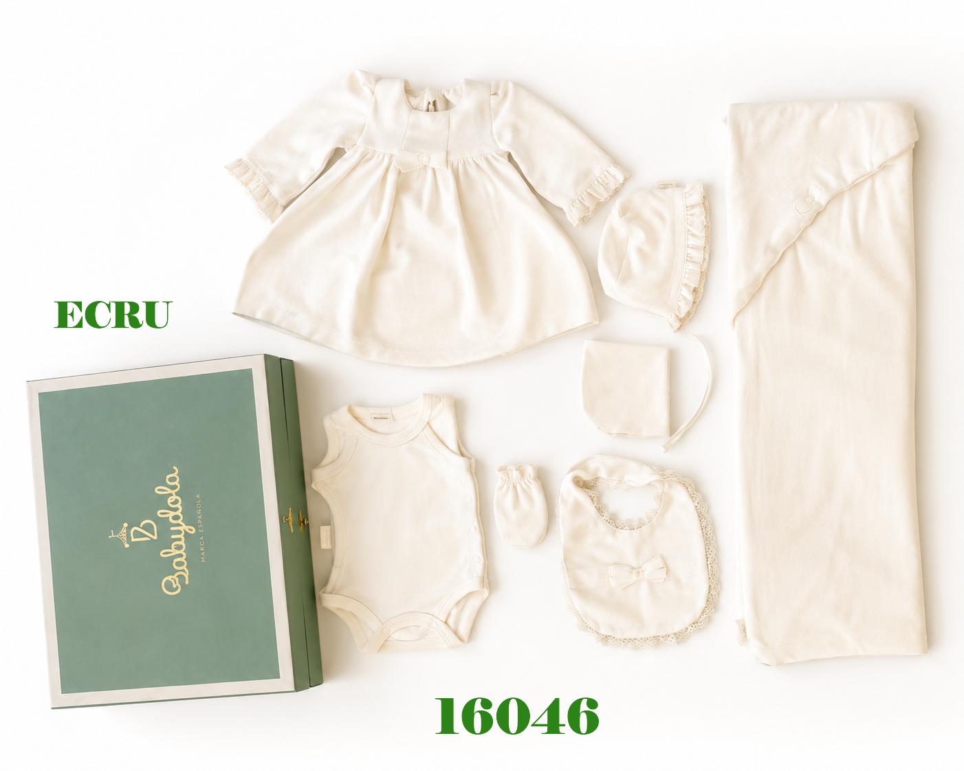 BABYDOLA-16046 ZININ SET 6 LI ECRU  0-3 AY
