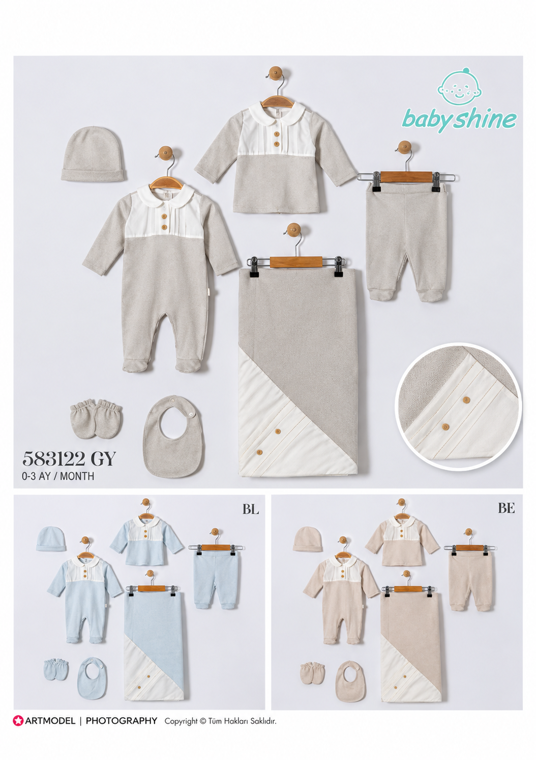 GENTLE-583122  SET 6LI ZIBIN GREY