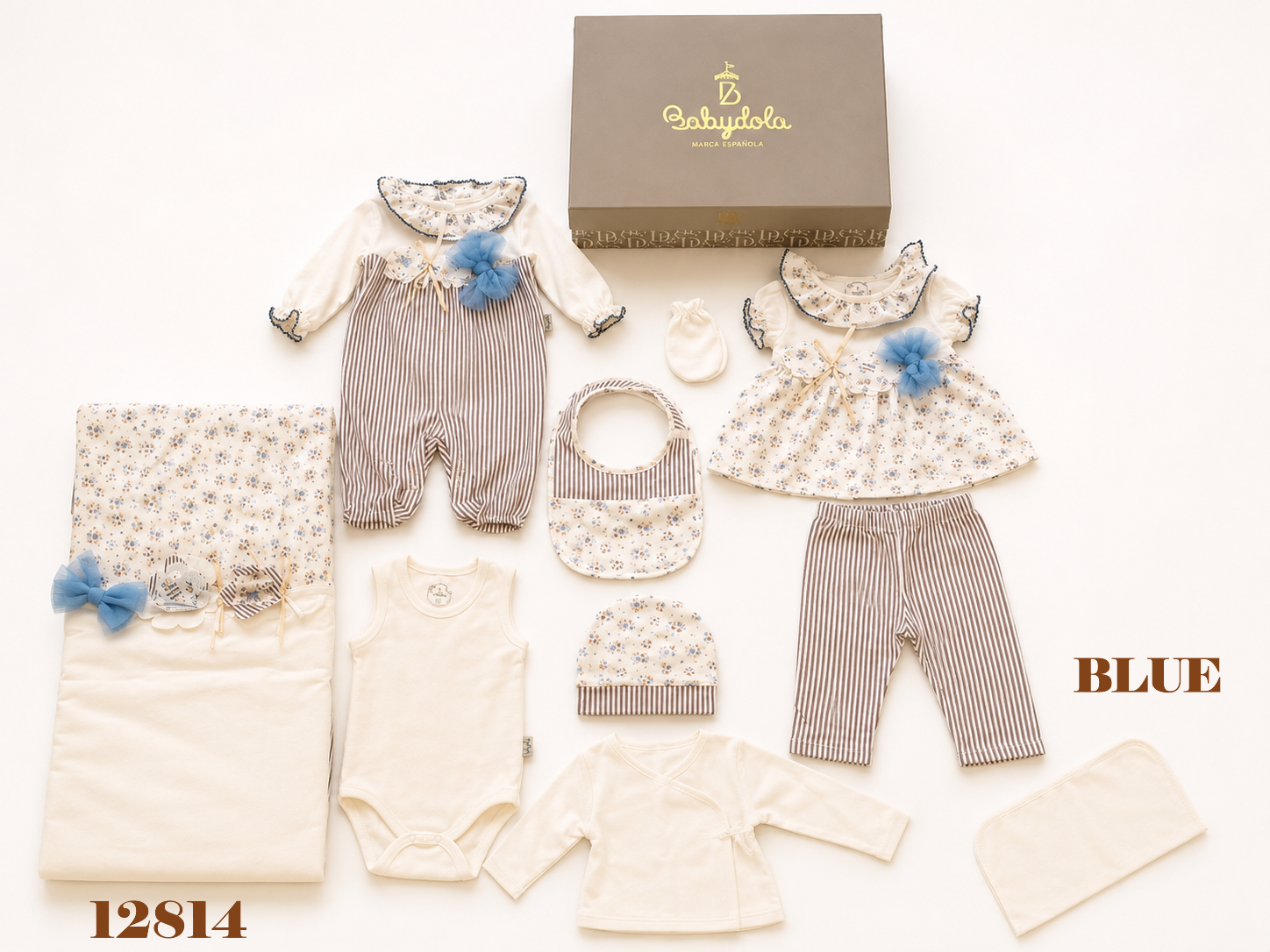 BABYDOLA-12814 10'LU ZIBIN SET-BLUE ***KAMPANYA***