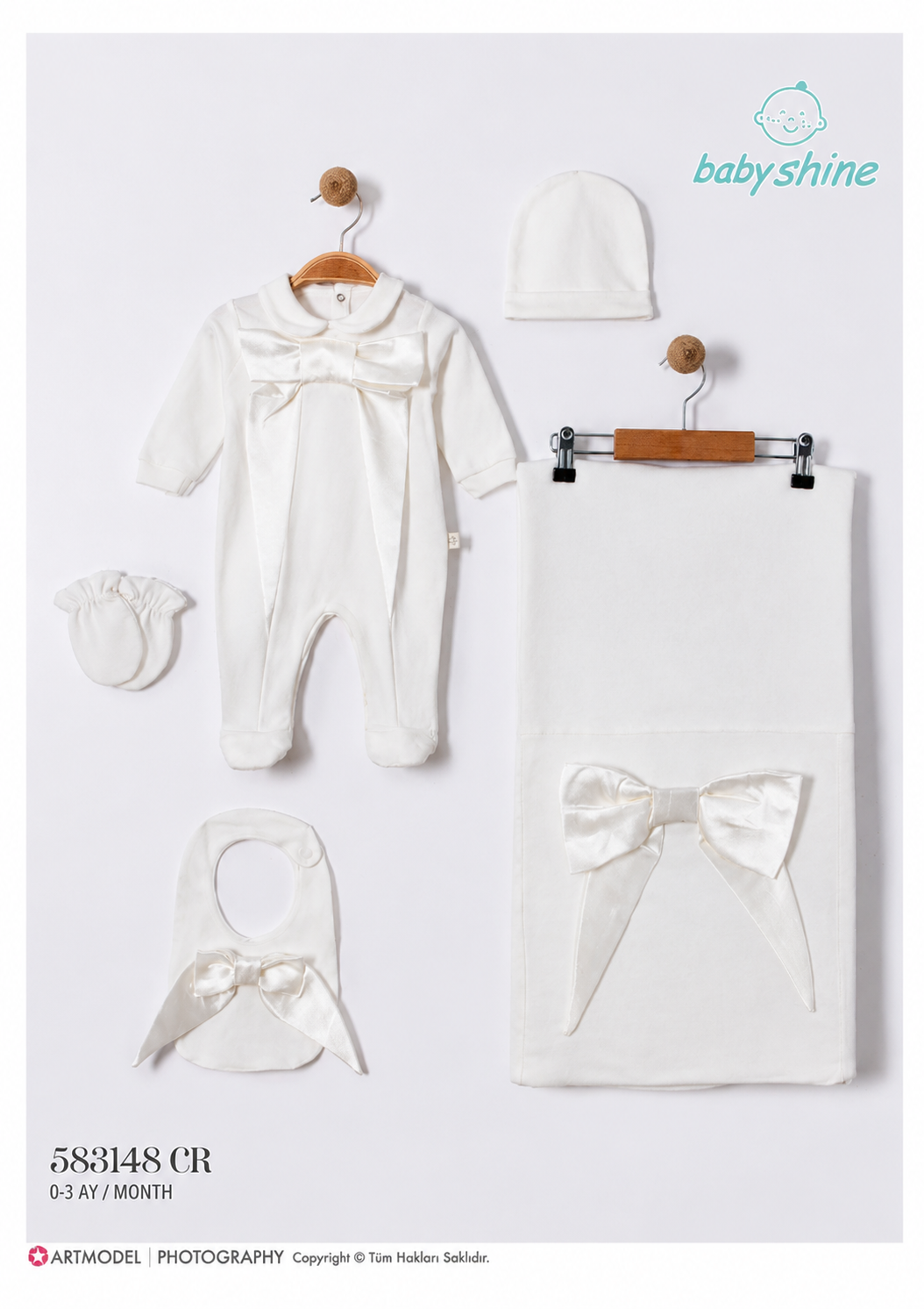 GENTLE-583148 SET 5Lİ  ZIBIN CREAM