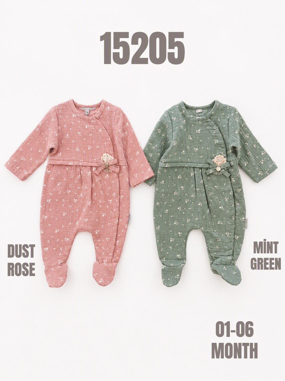 BABYDOLA-15205 TULUM MİNT 5'Lİ 01-06 AY