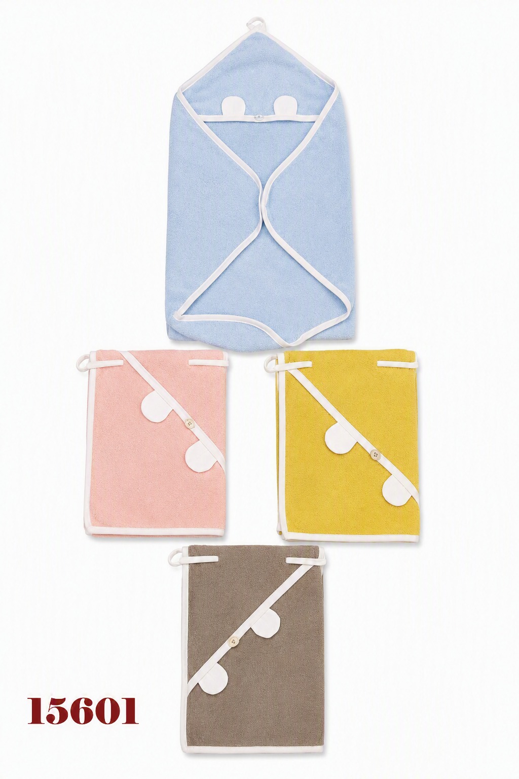 BABYDOLA-15601 HAVLU ECRU TURQUOİSE