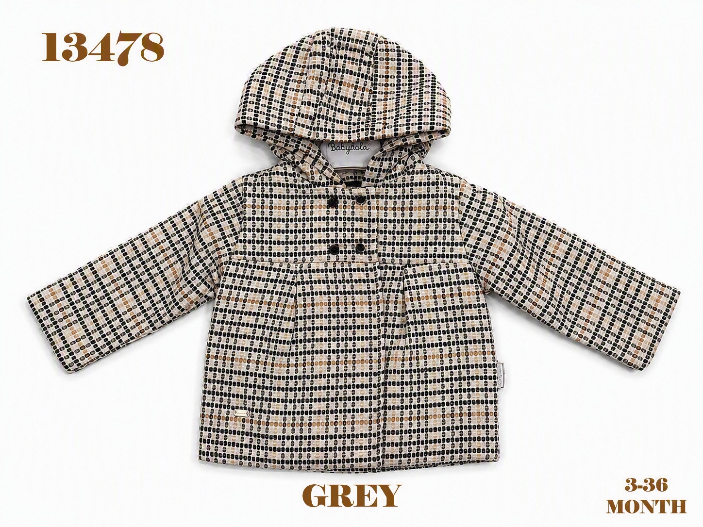 BABYDOLA-13478 *****GREY CEKET 5 Lİ