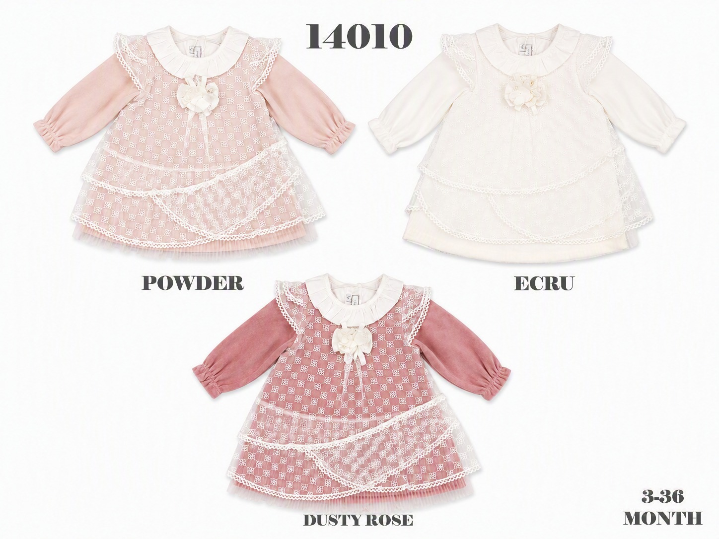 BABYDOLA-14010 *20 ELBİSE PİNK 5'Lİ 