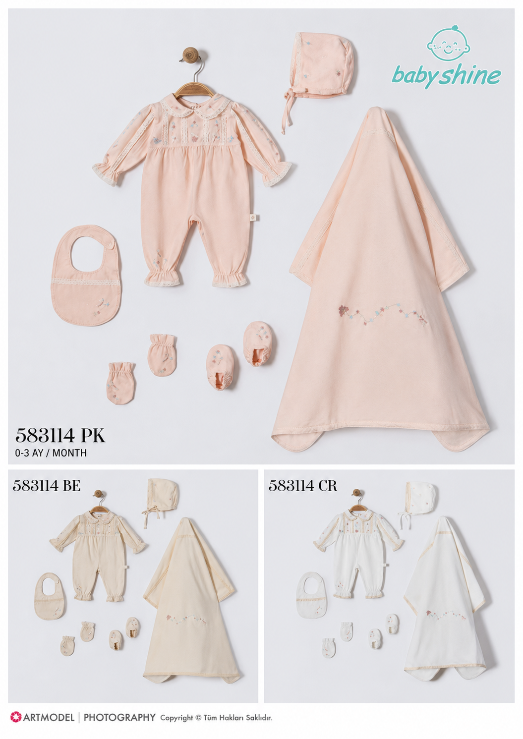 GENTLE-583114 SET 6LI ZIBIN CREAM