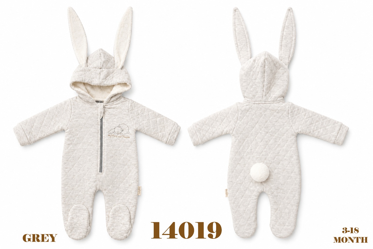 BABYDOLA-14019 HOLA TULUM GREY 5'Lİ