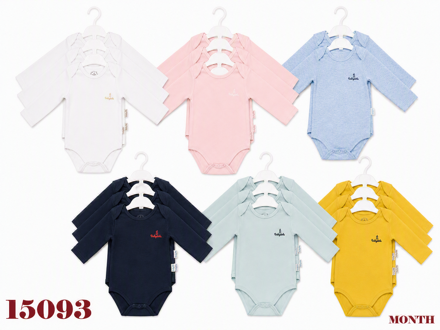 BABYDOLA-15093 BODY MİX COLOR 6'LI 03-24 AY