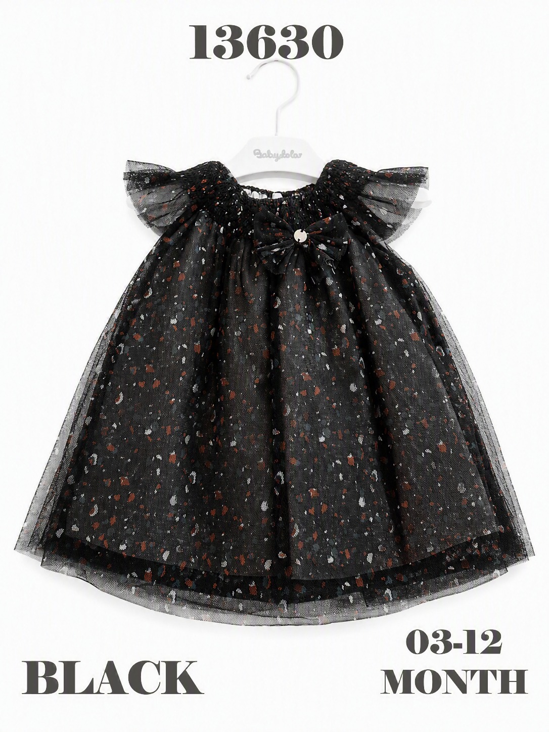 BABYDOLA-13630 *30 ELBİSE BLACK 5 Lİ