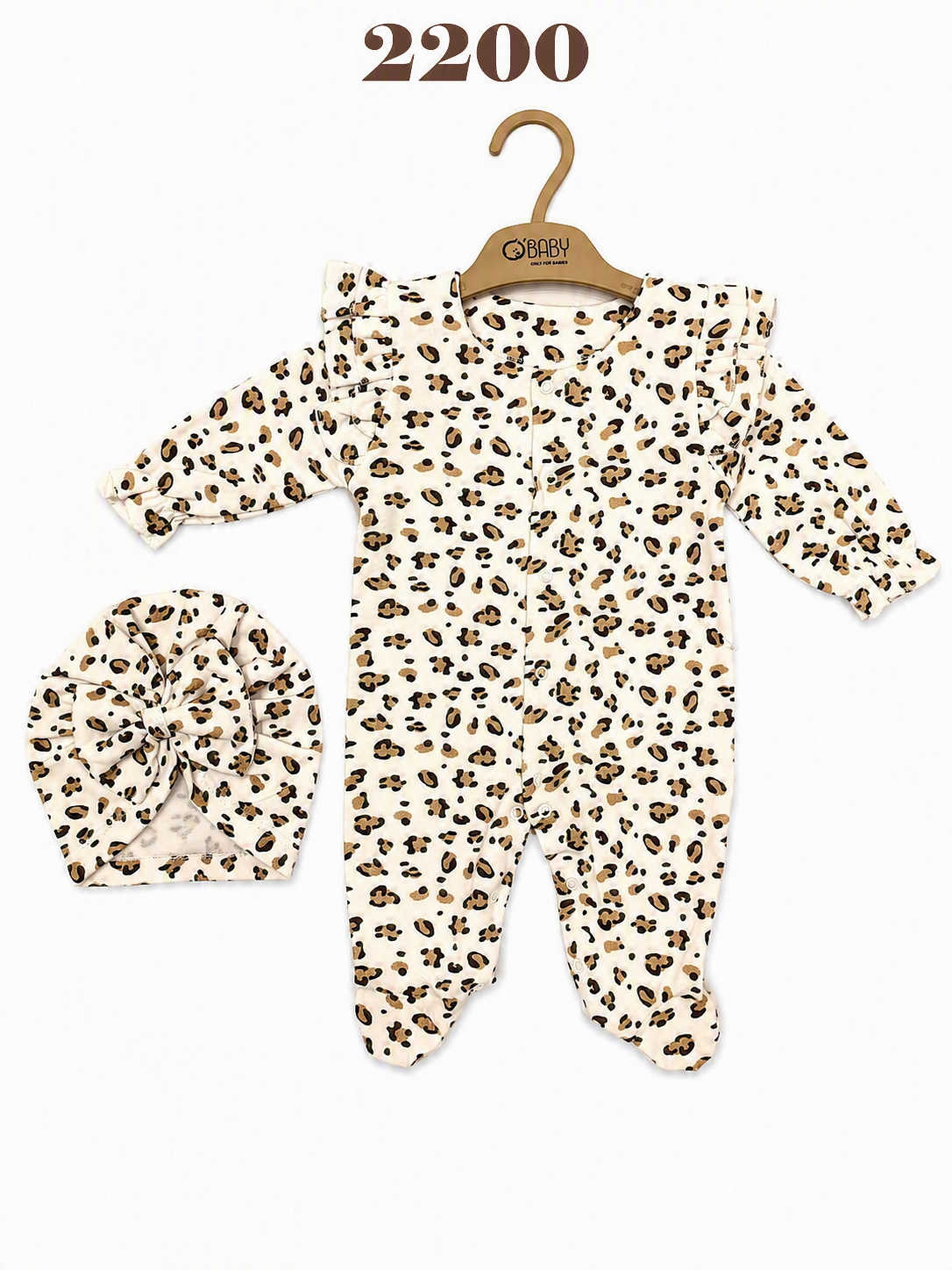 OBABY-2200 BONELİ LEOPARLI TULUM 0/6 3'LÜ