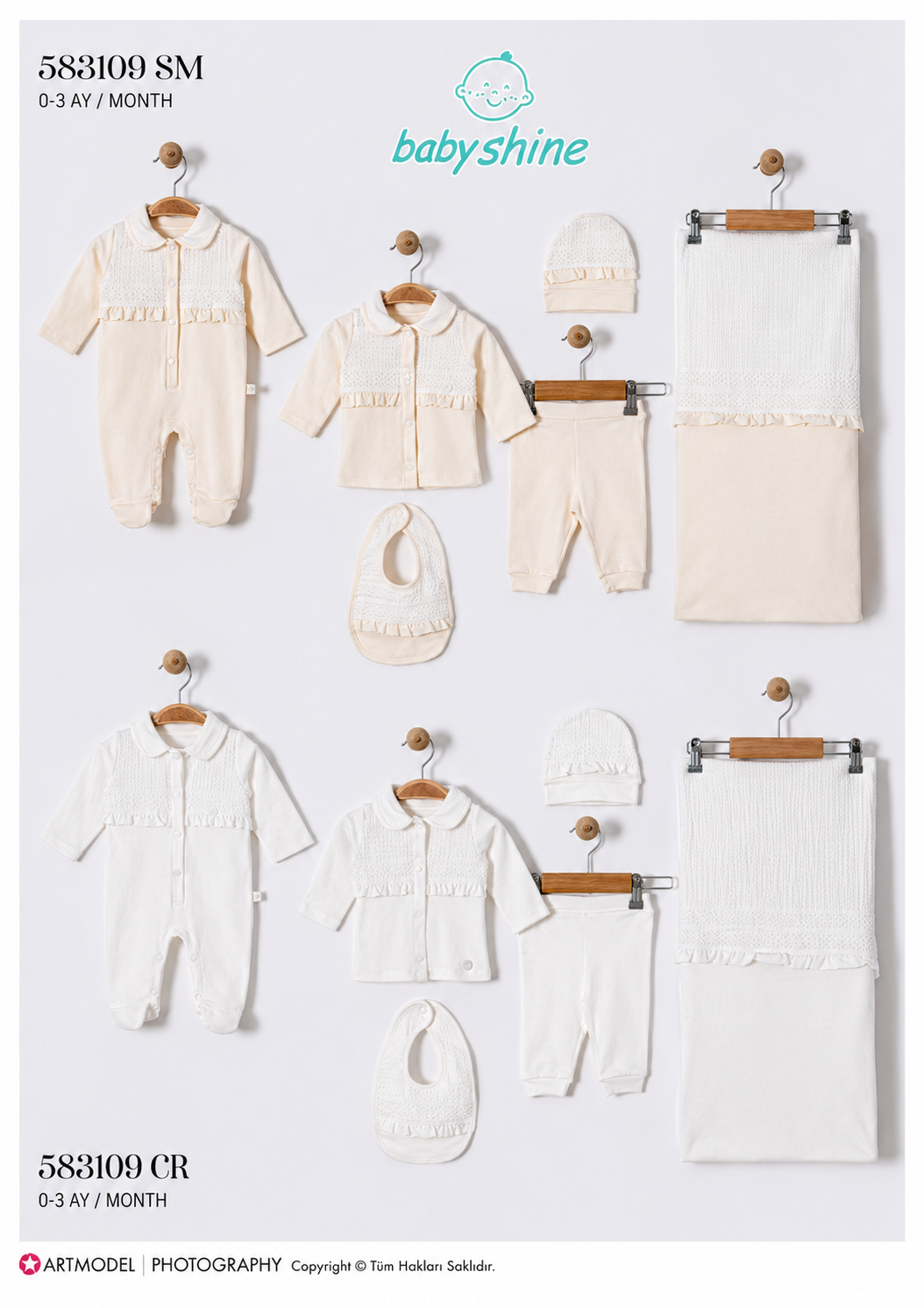GENTLE-583109 SET 5Lİ  ZIBIN CREAM