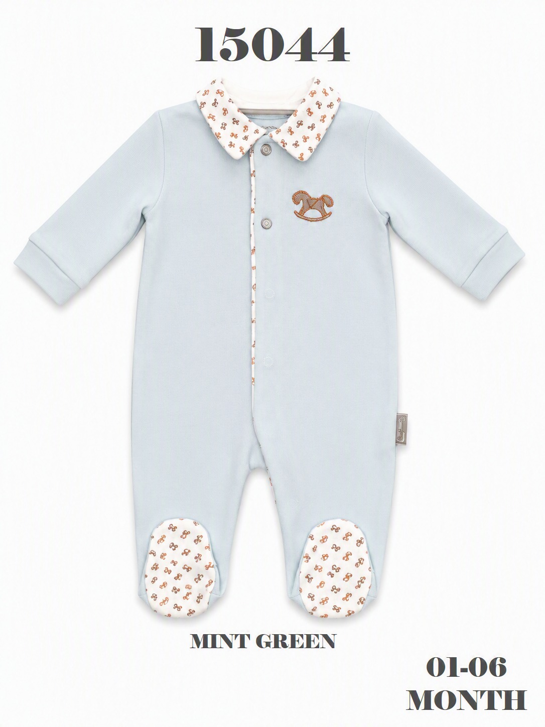 BABYDOLA-15044 HOLA ROMPER MİNT GREEN