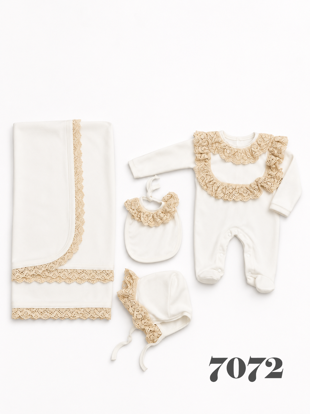 BABYHOLA-7072 4 LÜ GÜPÜRLÜ SET