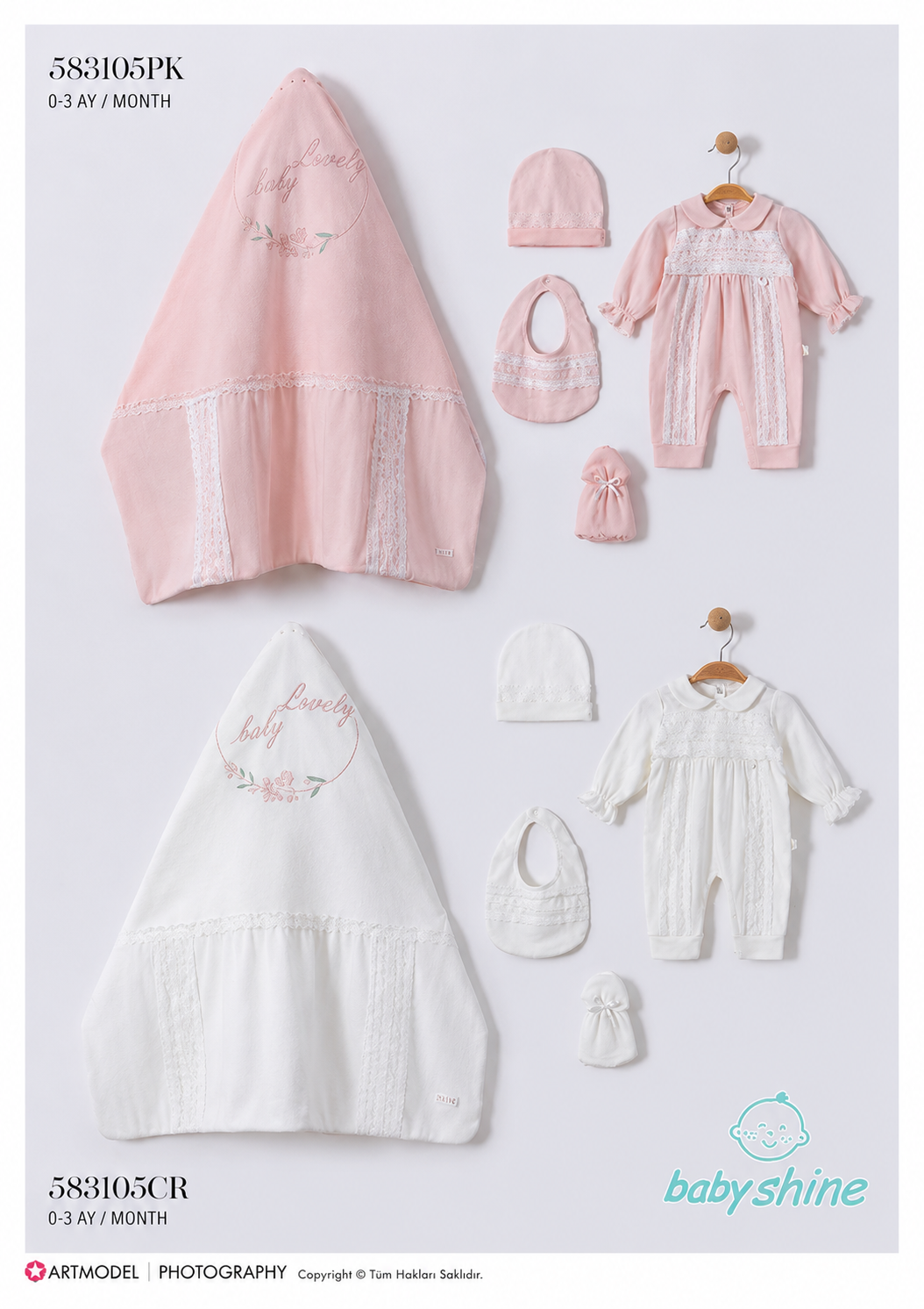 GENTLE-583105 SET 5Lİ  ZIBIN PİNK