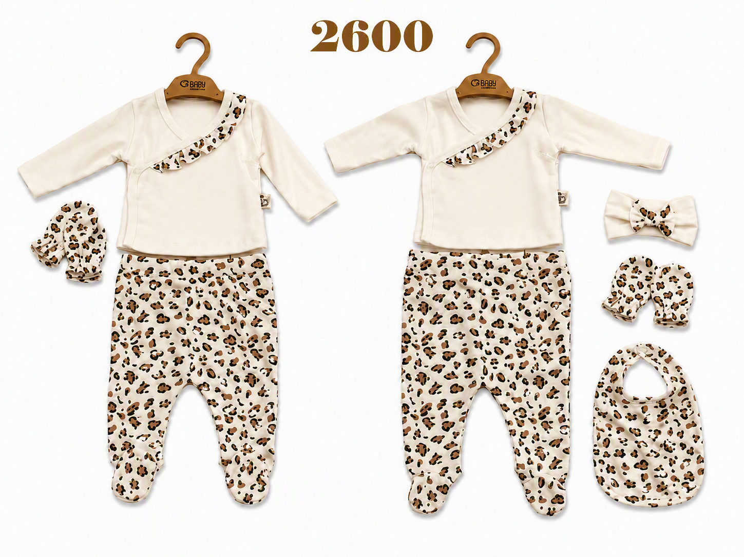OBABY-2600 BEBE ZIBIN 5Lİ SET 3LÜ