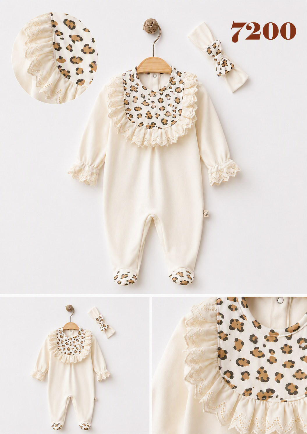 OBABY-7200 FİSTOLU LEOPARLI TULUM