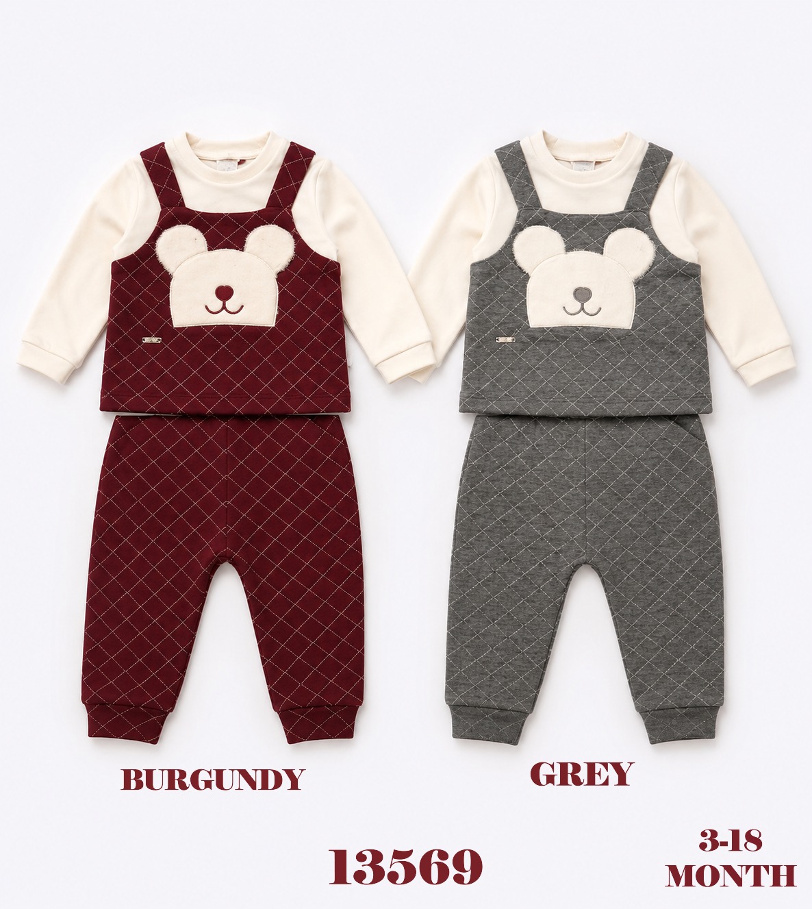 BABYDOLA-13569 *40 TAKIM GRİ 5 Lİ 