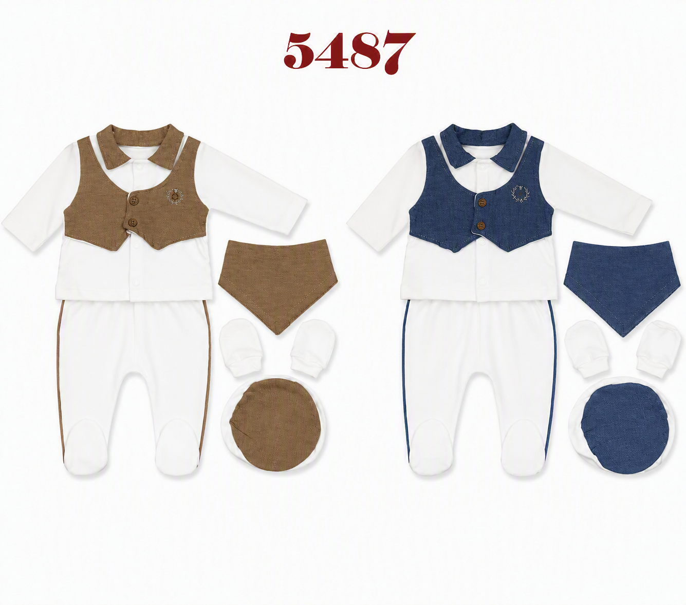 BEGİ-5487 YELEKLİ 5 Lİ SET