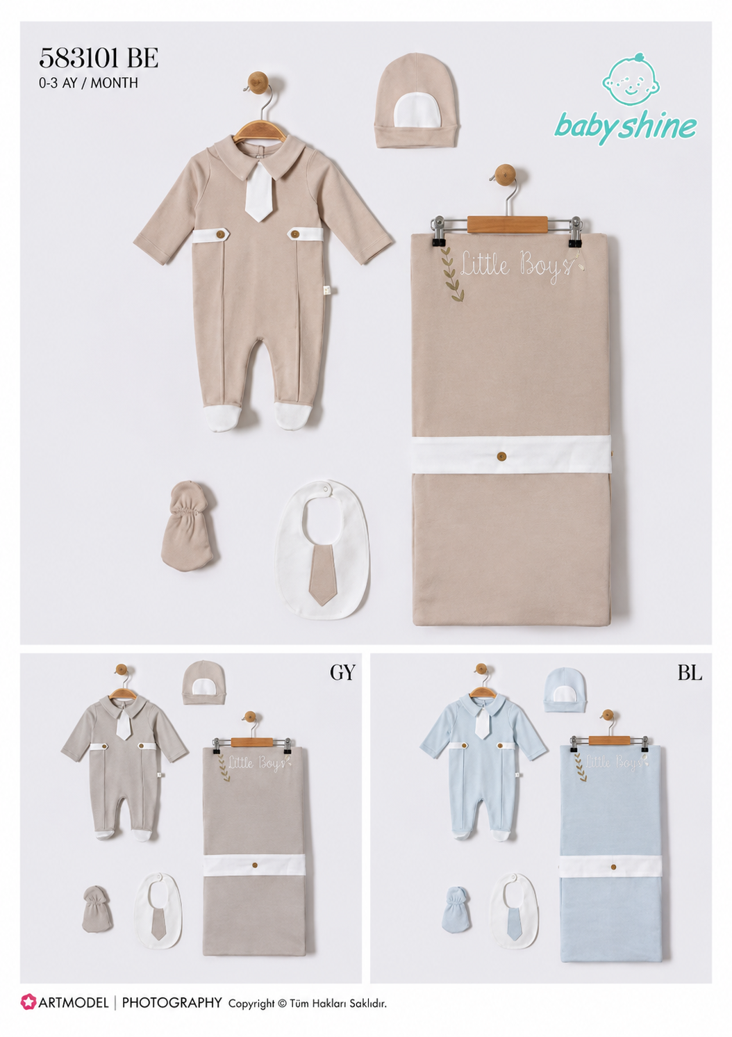 GENTLE-583101 5 Lİ SET BEJ