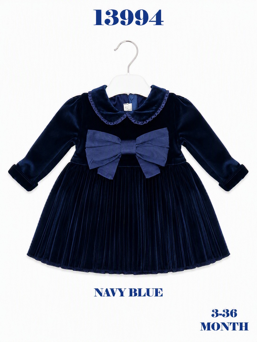 BABYDOLA-13994 ELBİSE NAVY BLUE 5'Lİ *KAMPANYALI*