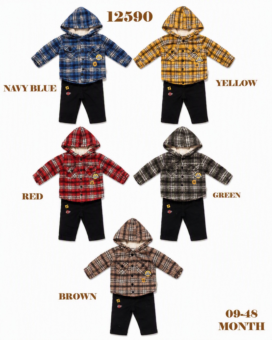 BABYDOLA-12590 TAKIM 5'Lİ-BROWN *KAMPANYALI*