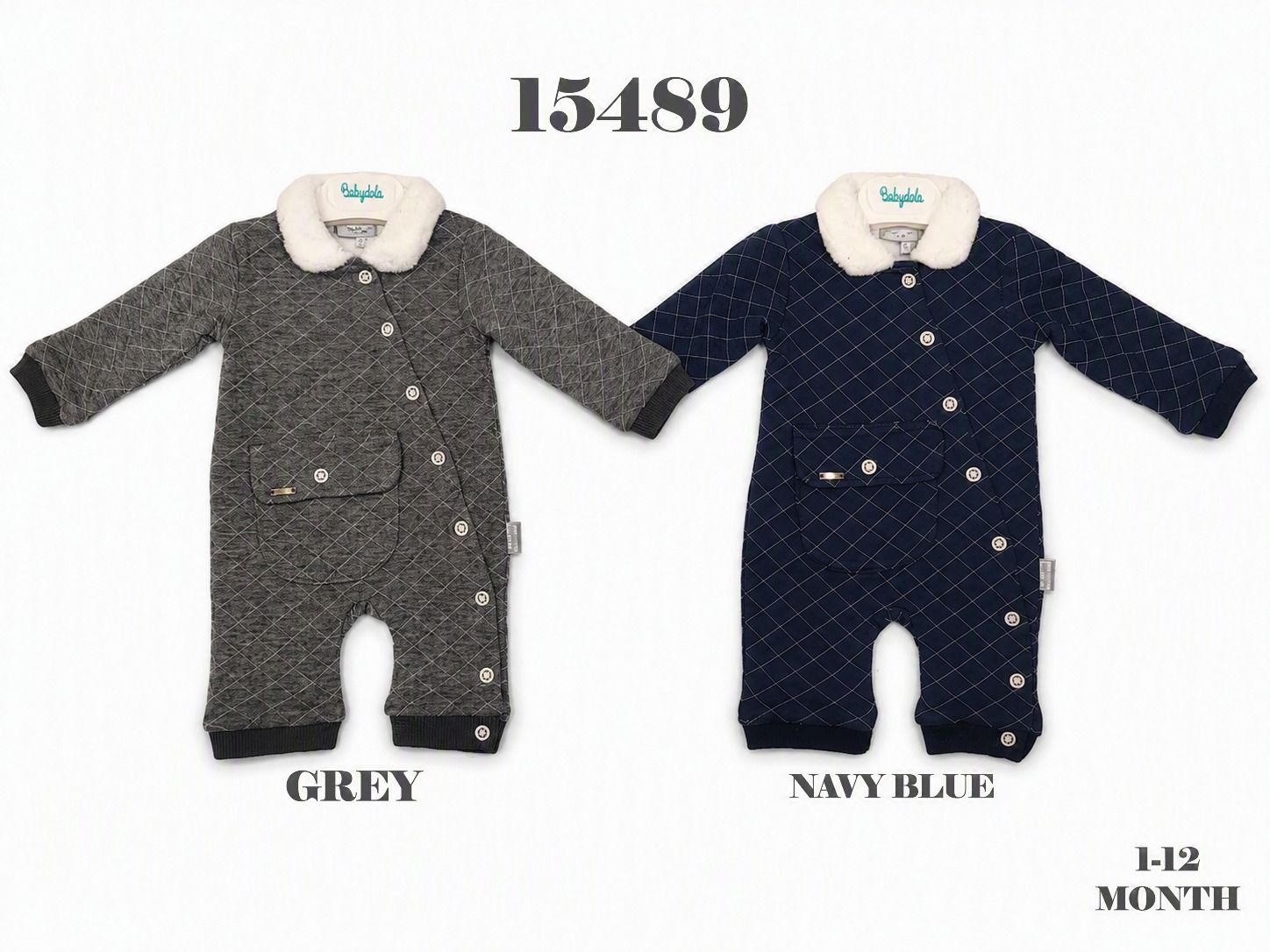 BABYDOLA-15489 HOLA ROMPER  BLUE
