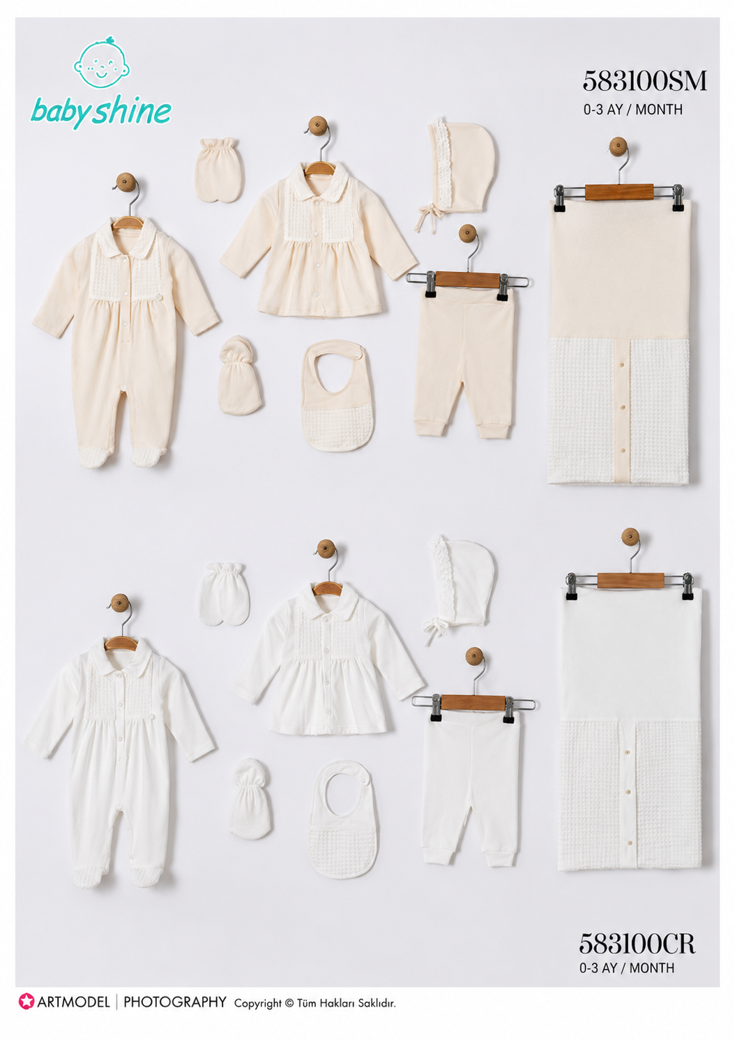 GENTLE-583100 SET 7Lİ ZIBIN CREAM