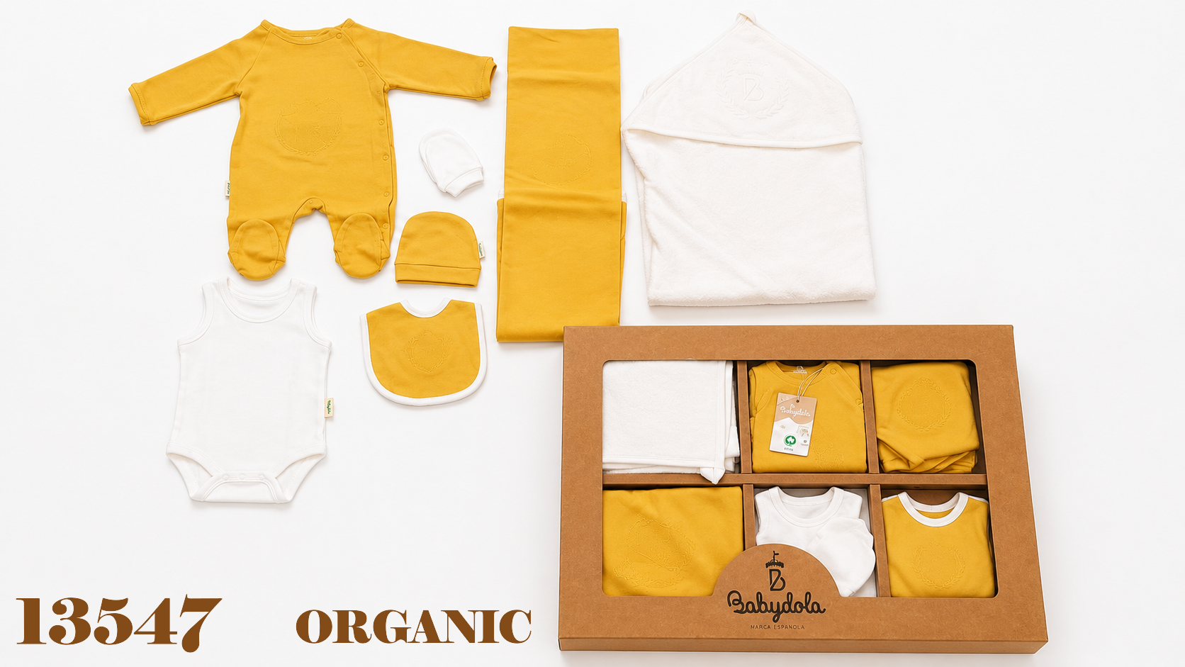BABYDOLA-13547 ORGANİC SET 8 Lİ  YELLOW *KAMPANYALI*