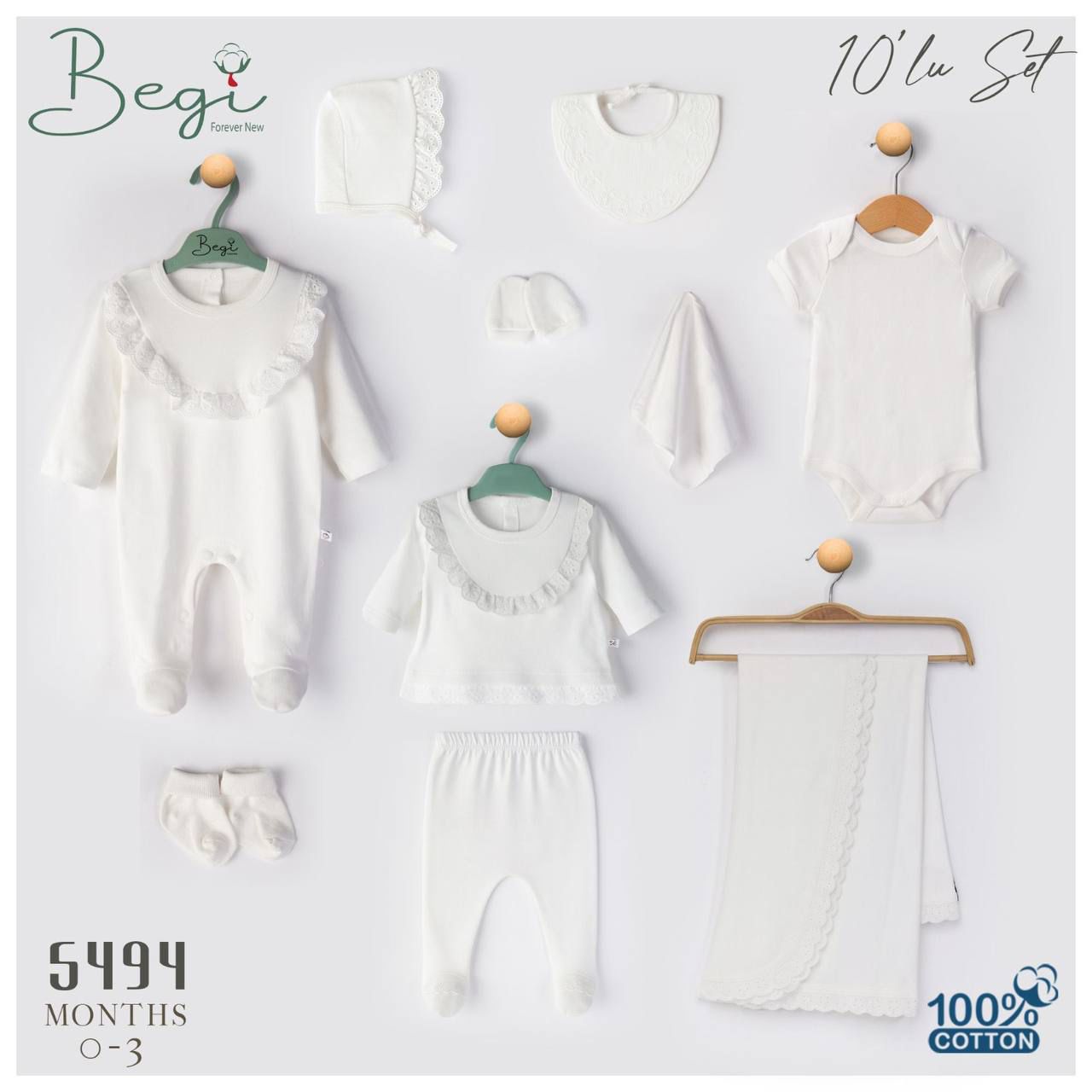 BEGİ-5494 10 LU SET ÖNLÜKLÜ TULUM
