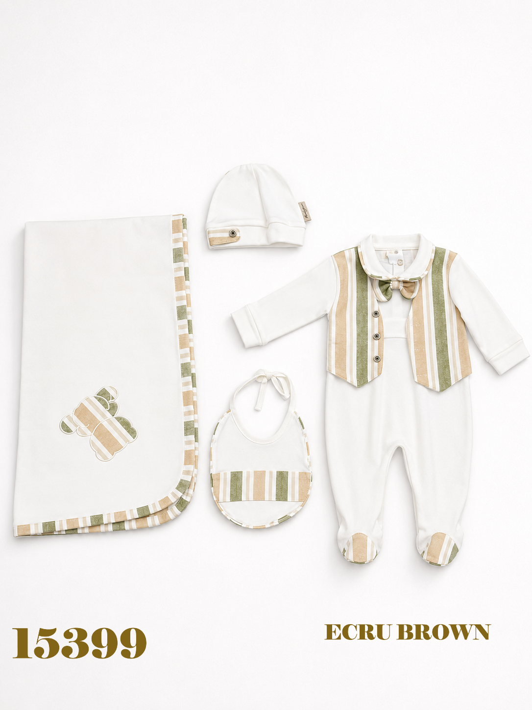 BABYDOLA-15399 ZIBIN SET 4 LÜ BROWN