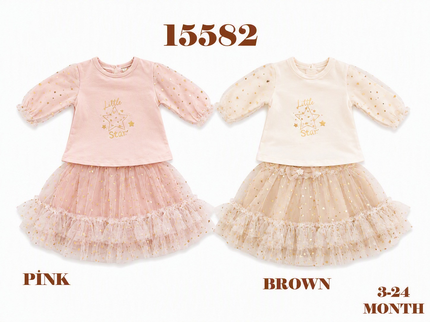 BABYDOLA-15582 *20 2'Lİ TAKIM PİNK 5Lİ