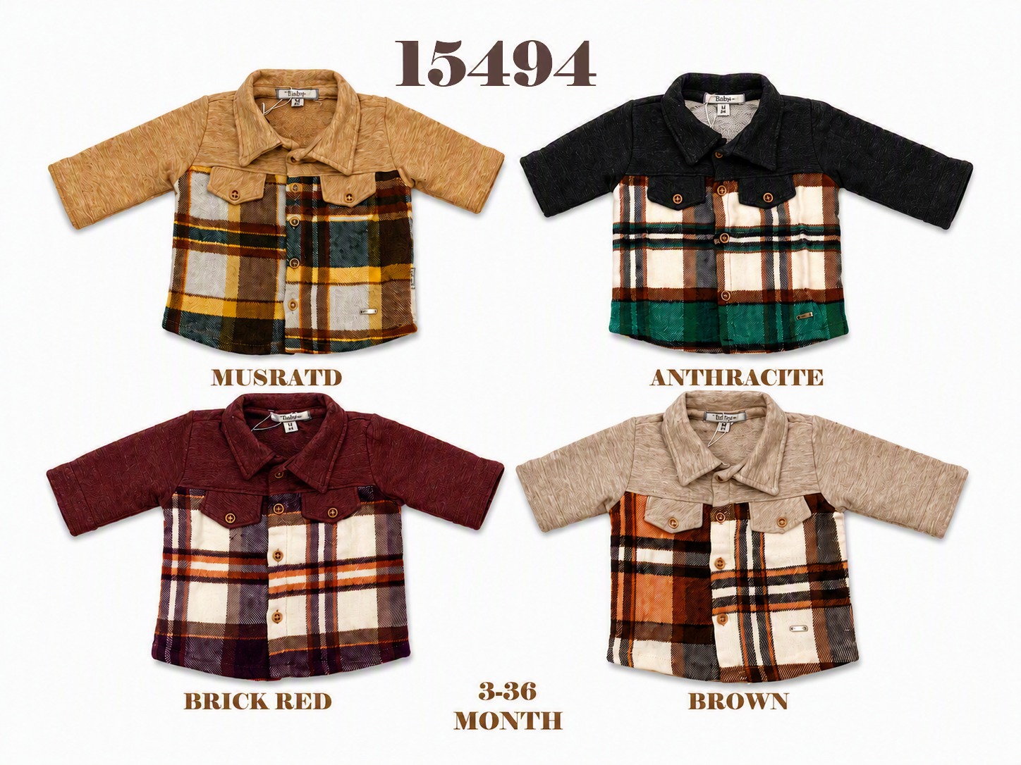 BABYDOLA-15494 HOLA SHİRT BROWN