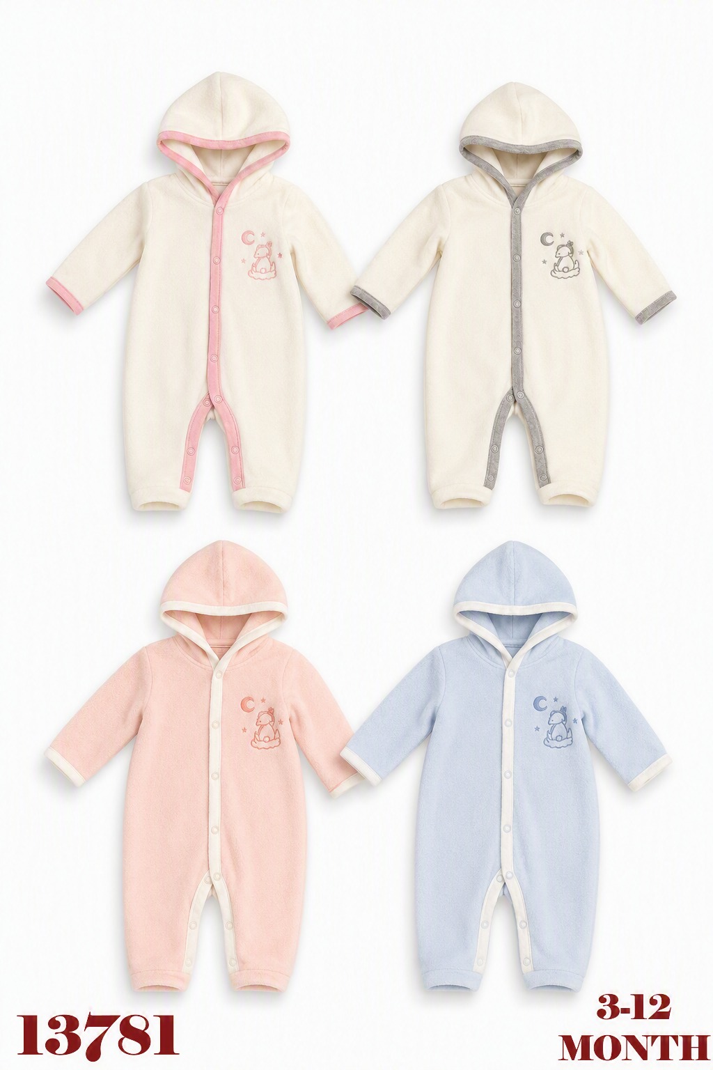 BABYDOLA-13781 HAVLU TULUM ECRU GREY ***KAMPANYA***