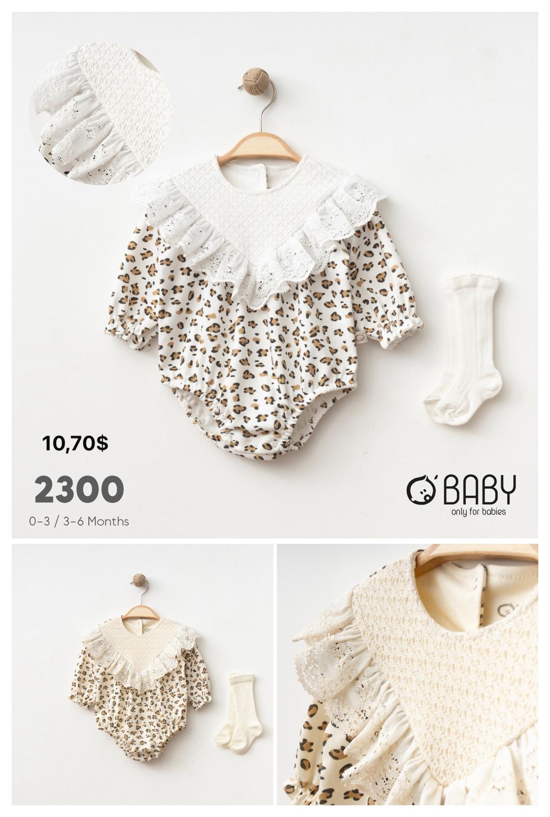 OBABY-2300 LEOPARLI ÇORAPLI BADİ