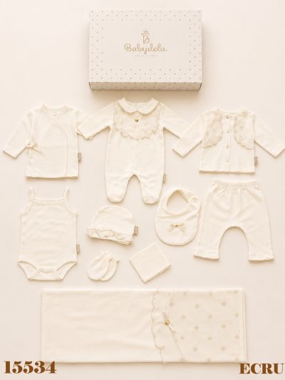 BABYDOLA-15534 10'LU ZIBIN SET-ECRU