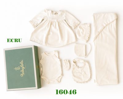 BABYDOLA-16046 ZININ SET 6 LI ECRU  0-3 AY