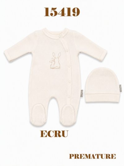 BABYDOLA-15419 TULUM PREMATURE ECRU 4'LÜ
