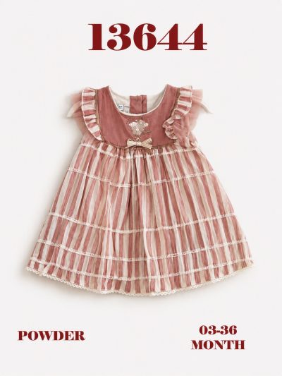 BABYDOLA-13644 ELBİSE POWDER 5 Lİ ***KAMPANYA***