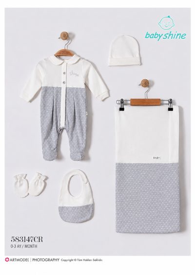 GENTLE-583147 SET 5Lİ ZIBIN CREAM