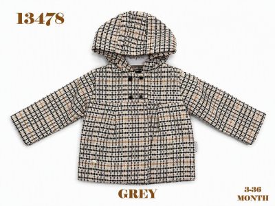 BABYDOLA-13478 *****GREY CEKET 5 Lİ