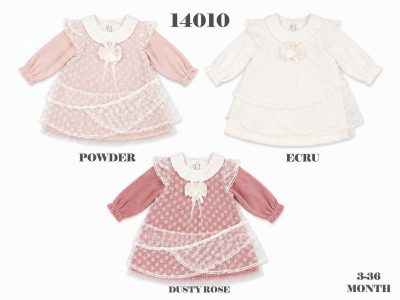 BABYDOLA-14010 *20 ELBİSE PİNK 5'Lİ 