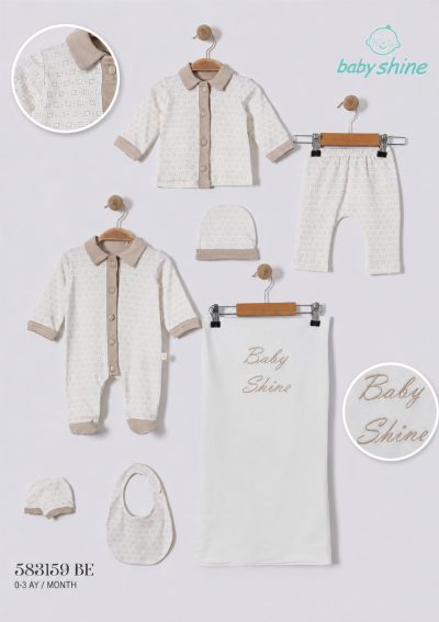 GENTLE-583159 5 Lİ SET BEJ