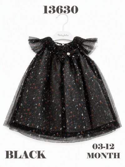 BABYDOLA-13630 *30 ELBİSE BLACK 5 Lİ