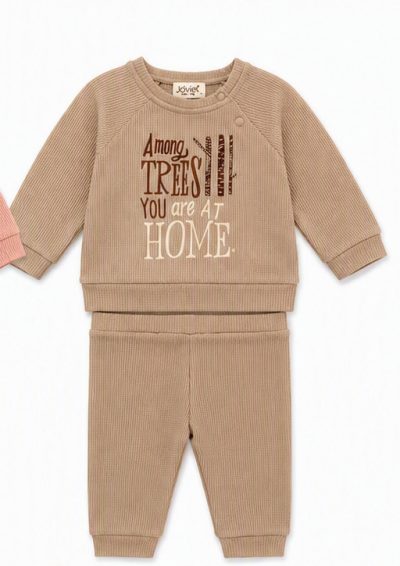 JOVİEL-104 BEBE 2 Lİ SET KAHVE