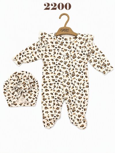 OBABY-2200 BONELİ LEOPARLI TULUM 0/6 3'LÜ