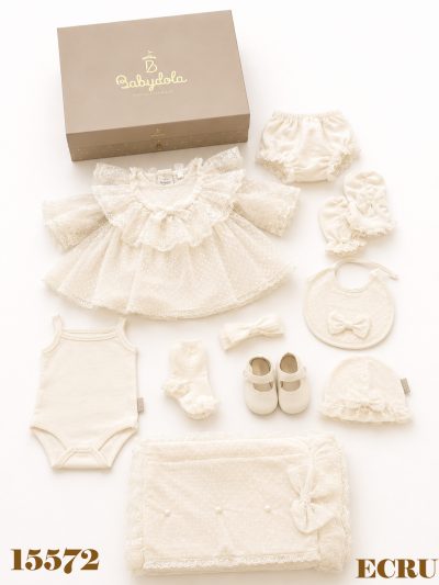 BABYDOLA-15572 10'LU ZIBIN SET-ECRU ***KAMPANYA***