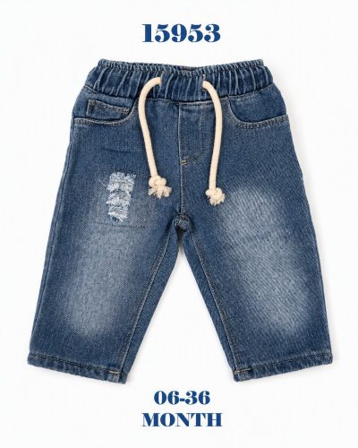 BABYDOLA-15953 JEANS KOT PANTALON NAVY BLUE 06-36 AY 4LÜ