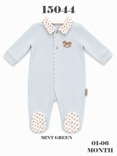 BABYDOLA-15044 HOLA ROMPER MİNT GREEN