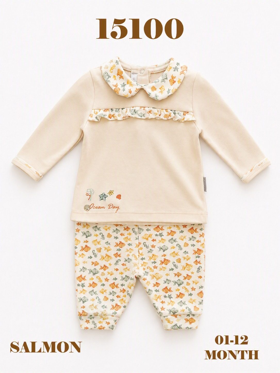 BABYDOLA-15100 TAKIM SALMON 5'Lİ 1-12 AY